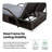 Outdoor Double Sunbed Sun Lounger Steel Frame with Adjustable Backrest & Hidden Side Table-1965930845
