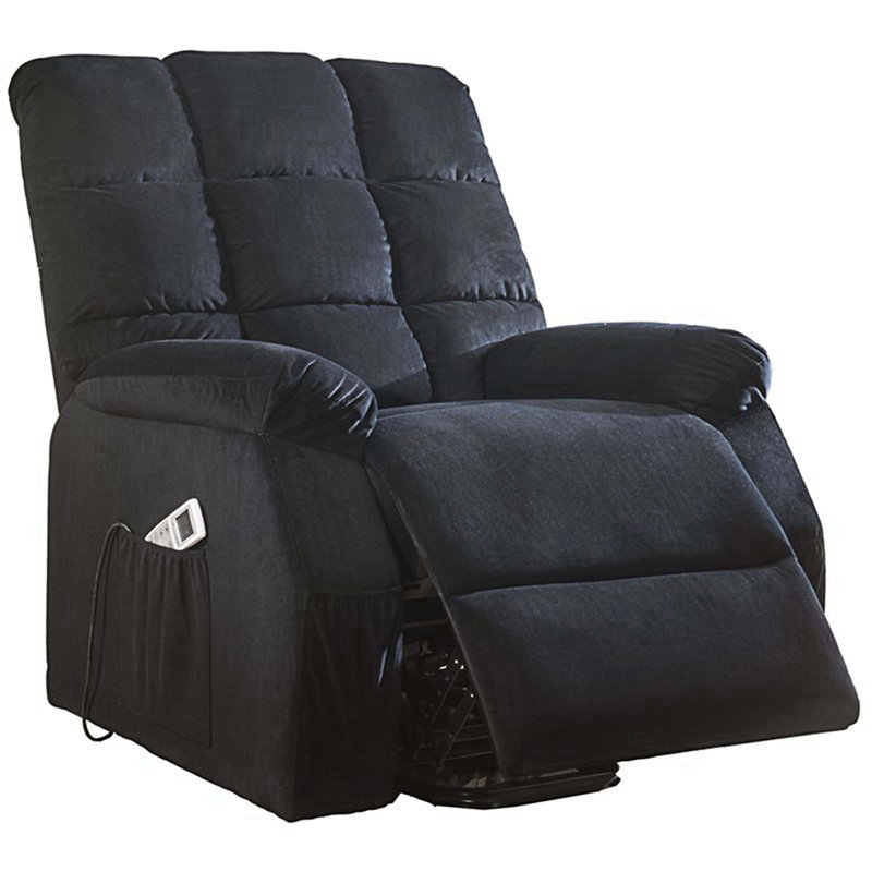 Fenmore Massage Chair, Black Velvet