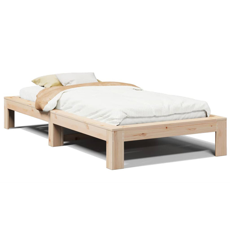 Bed, 100 x 200cm, Brown