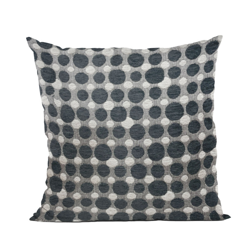 Coussin Plutus Majestic Orb, Noir / pois blancs, H 12 po x l 20 po, Rectangulaire