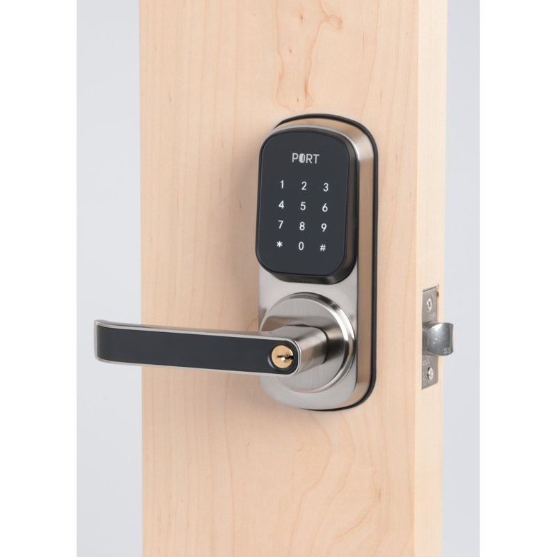 Commercial Grade Smart Lever Lock, Satin Nickel