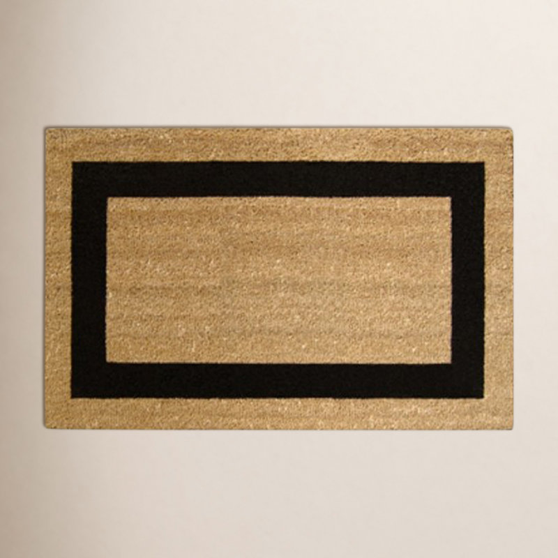 Havant Non-Slip Outdoor Doormat, Light Brown/Black