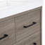 30.5" Single Bathroom Vanity with Cultured Marble Vanity Top-1442228581