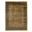 Hand Knotted Area Rug in Gold And Black