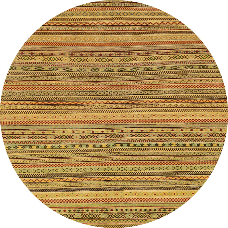 Tapis abstrait moderne 2210, Rond 7 pi