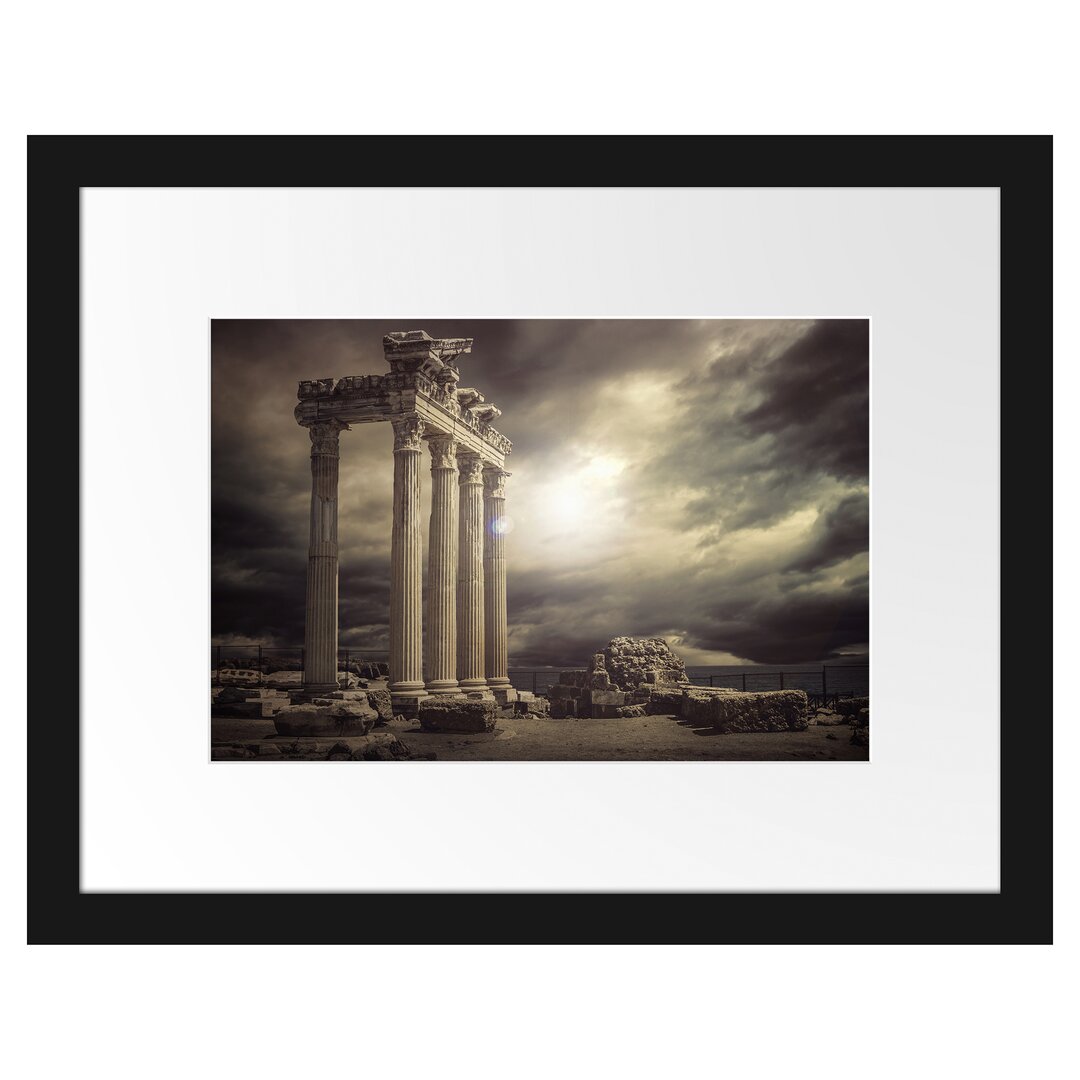 Gerahmtes Poster Apollon Tempel Ruine in Side