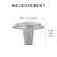 Bouton rond en nickel satiné de 1 1/4 po de diamètre, collection classique-50633852