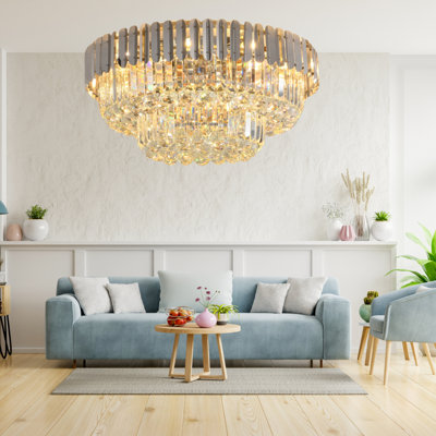 Brighouse Crystal Flush Mount