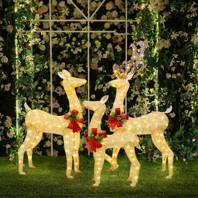 Tissu de décoration de Noël, Doré