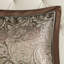 Édredon 12 pièces pour lit très grand - bleu / brun avec draps 100% coton et motif cachemire élégant-124826311-124826316