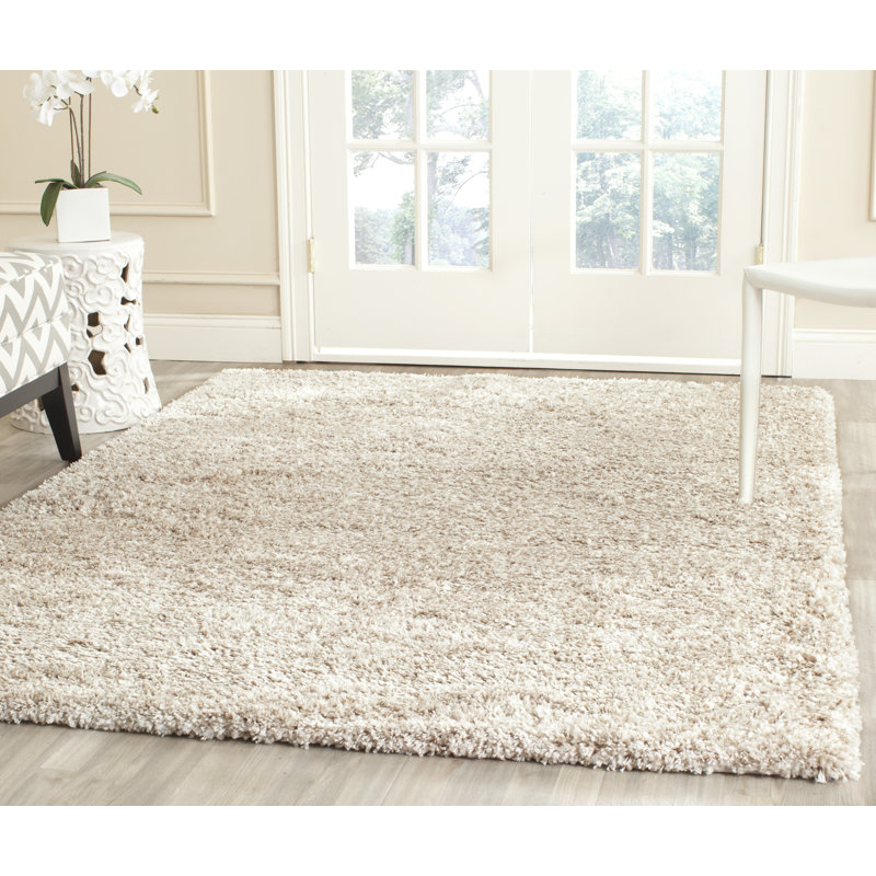 Marrufo Shag Performance Solid Color Rug, Rectangle 5'3" x 7'6"