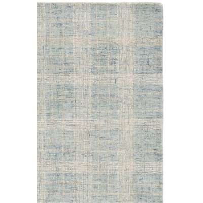 Genre Hand Tufted Wool;Cotton Plaid Rug