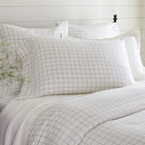 Schoolhouse Windowpane Plaid Cotton Duvet Cover