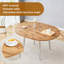 Table de salle à manger à rallonge moderne en bois aggloméré avec pieds en métal argenté