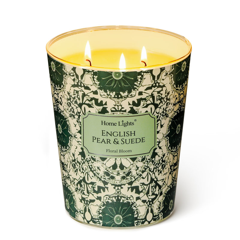 Bois de santal jasmin | Bougies parfumées 3-Wick Homelights
