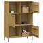 Aatifa 128.5cm H x 90cm W Solid Wood Cube Bookcase-734669275