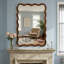 Miroir décoratif rectangulaire en bois massif 24 po x 36 po noir noyer noir, pour chambre à coucher, salle de bain, salon, entrée-1456007731