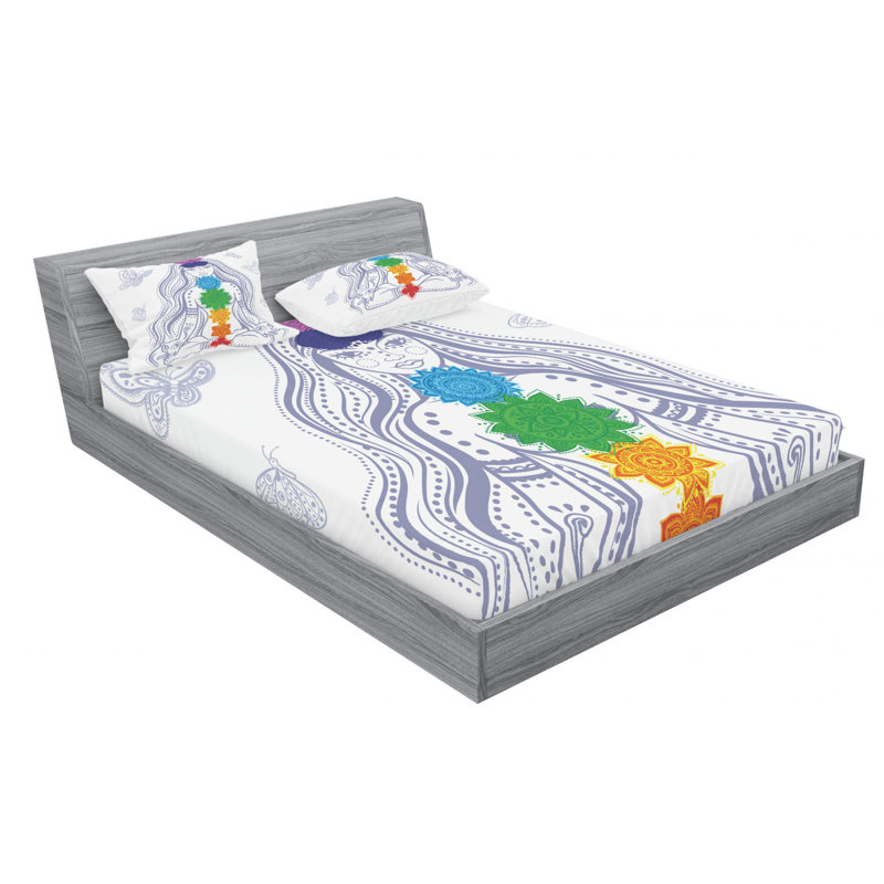 Microfiber Sheet Set, Queen Sheet Set with Fitted Sheet