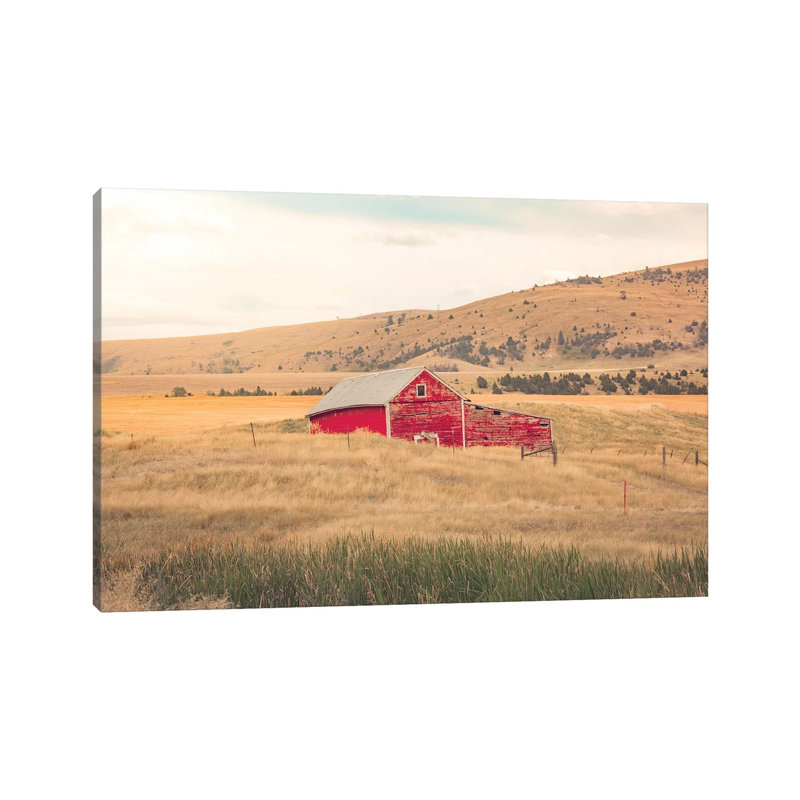 Montana Red Barn 1 Piece Wrapped Canvas Wall Art, 66.04 cm H x 45.72 cm W x 1.91 cm D