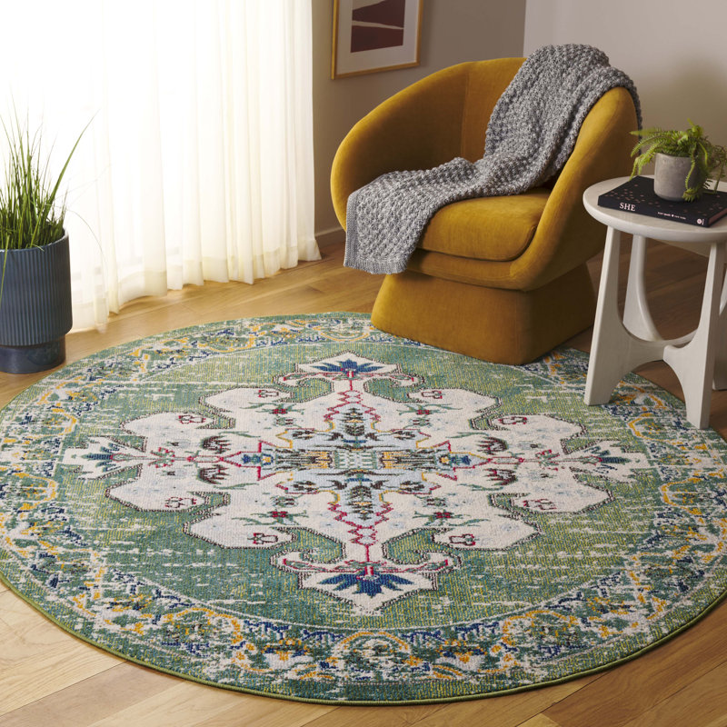 Madison Performance Southwestern Rug, Round 6'7"