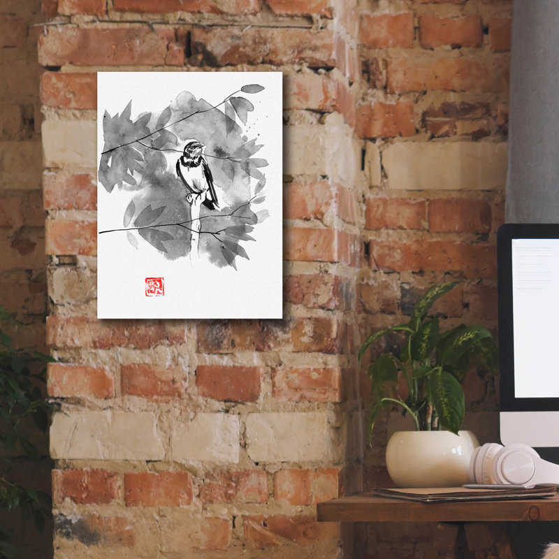 'Bird 02' by Pechane, Canvas Wall Art, 16" H x 12" W x 0.75" D