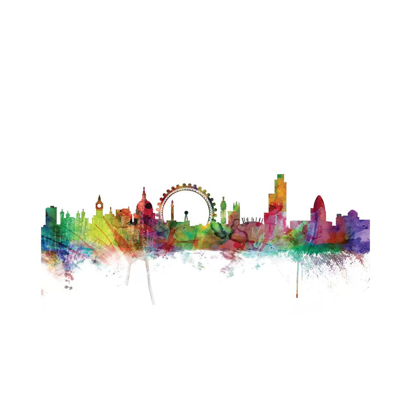London, England Skyline by Michael Tompsett - Wrapped Canvas Gallery-Wrapped Canvas Giclée, 20.32 cm H x 30.48 cm W