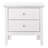 Elegant White Transitional Nightstand