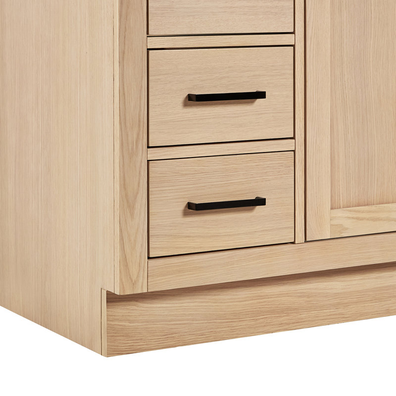 42" Single Bathroom Vanity Base only, Natural Oak