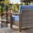 Allcot Patio Outdoor PE Wicker Sofa With Cushions-594038418-541013428