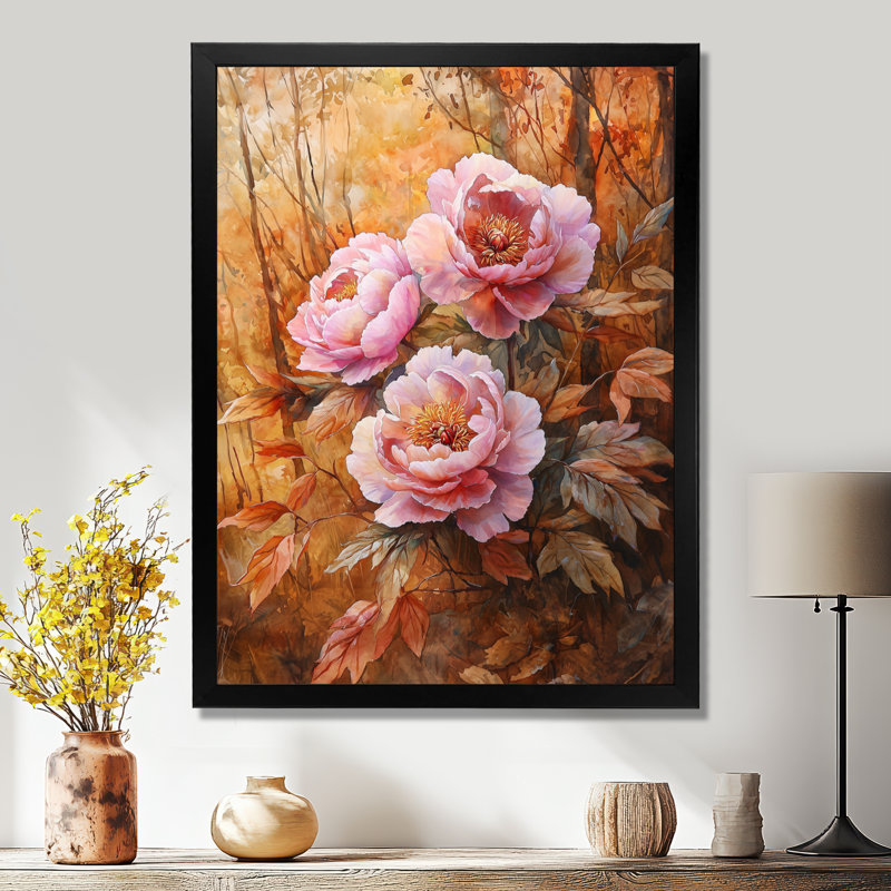 Apfel - Art mural floral, Reproduction encadrée d'une seule photo, Noir, H 20 po x l 12 po