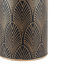 Freese 45cm Deco Black Geo Art Deco Hand Painted Tin Table Lamp Base