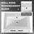 White 48" Vanity Set with Single Basin