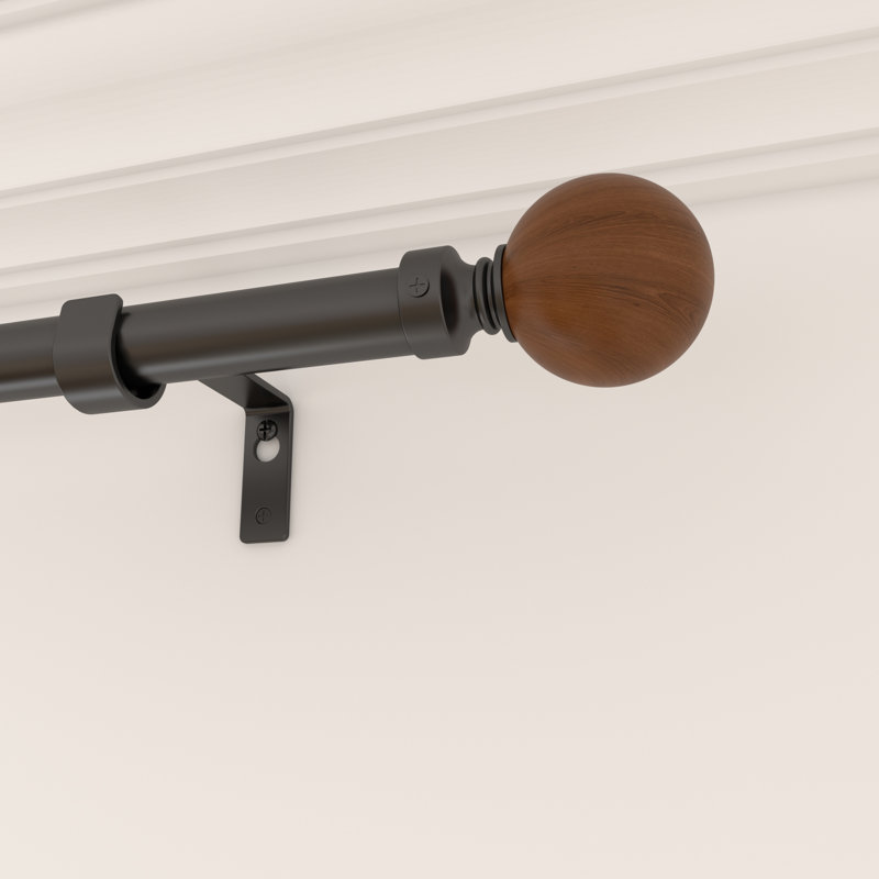 Tringle à rideaux simple ajustable Vertile, 28" - 48"