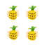Pineapple Napkin Ring - Set of 4