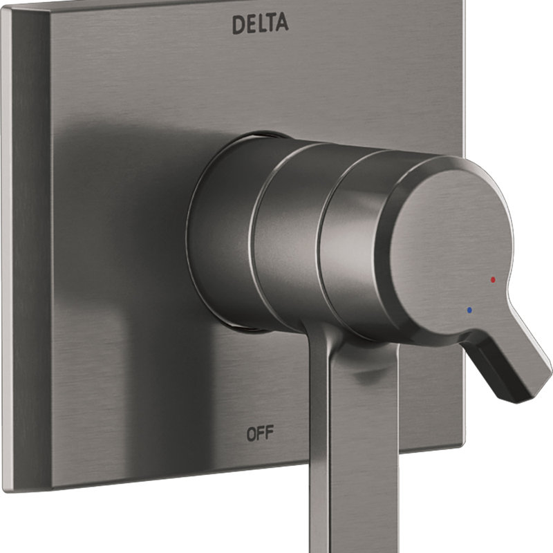 Pivotal Monitor Valve only Trim, Lumicoat Black Stainless