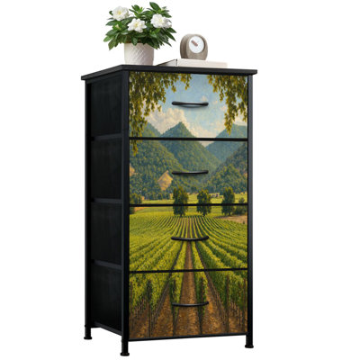 Commode pour chambre à coucher avec 4 tiroirs de rangement Commode à vin Napa Valley California