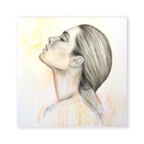 Classic Elegance Surrender I by  - Floater Frame Print on Canvas