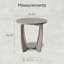 Table de bout Jerick Rustic Farmhouse