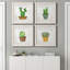 Boho Cacti I - Ensemble de 4 reproductions de cadres photo sur toile-1247814918-1247815165-1248026989