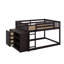 Lit superposé double au-dessus de double avec tiroirs et tablettes-755176067