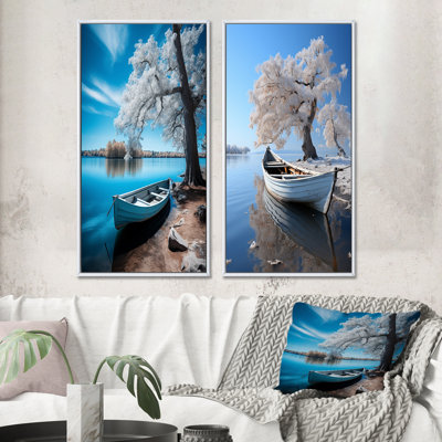 " Blue Lakeside Hideaway " 2 - Pieces