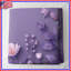 Couvre-lit matelassé à bordure mauve à motif floral toutes tailles-128700582