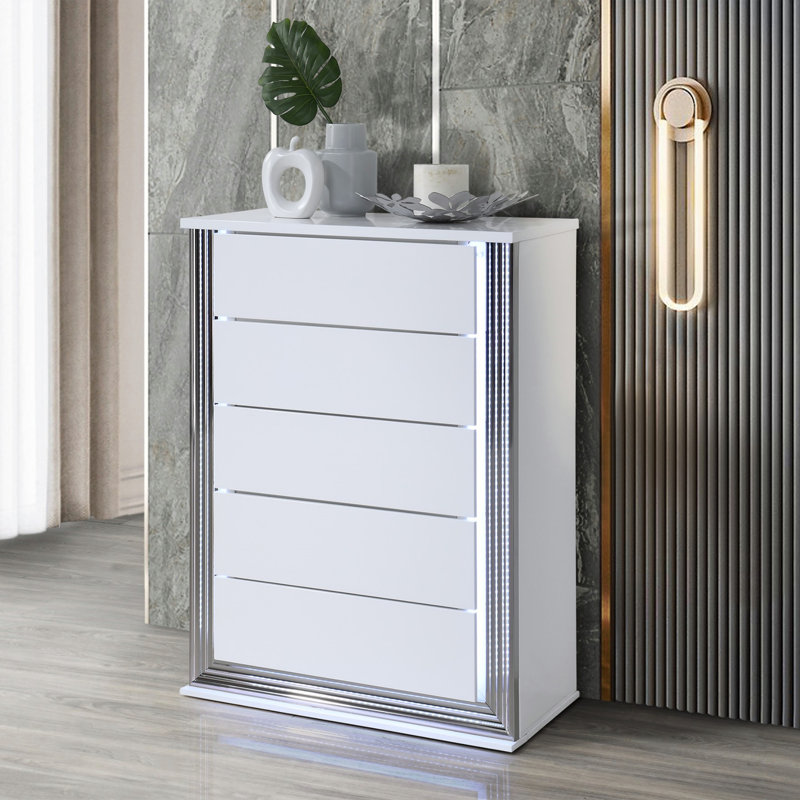 Commode blanche à lune MOON