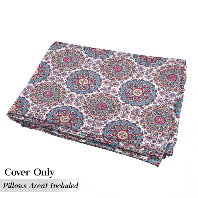 Housse de coussin d'extérieur Oriental Circles, H 2 po x l 36 po x P 88 po
