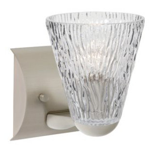 Applique pour salle de bain 1 lumières Senesca, Paillettes pierre