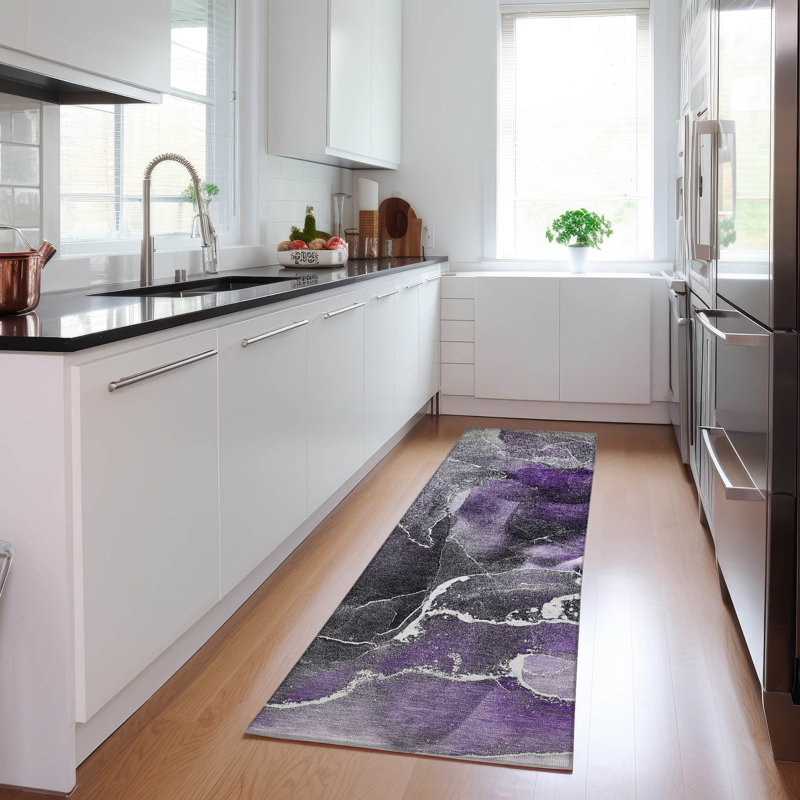 Kyrie Abstract Indoor / Outdoor Rug, Runner 2'3" x 7'6"