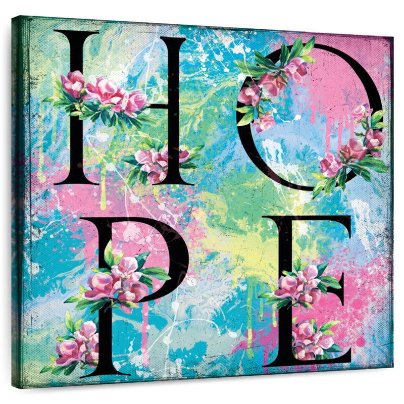 Tergel Hope Typography, 10" H x 10" W