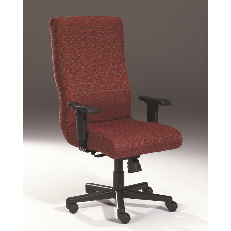 Chaise de travail ergonomique, Groseille, Noyer, Verrouillage d'inclinaison inclus