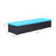 Chaise longue d'extérieur ajustable, coussin, rotin Nino-106065196-106065198
