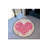 Dark Pink Heart Detailed Woven Base Modern Decorative Carpet-1042856611